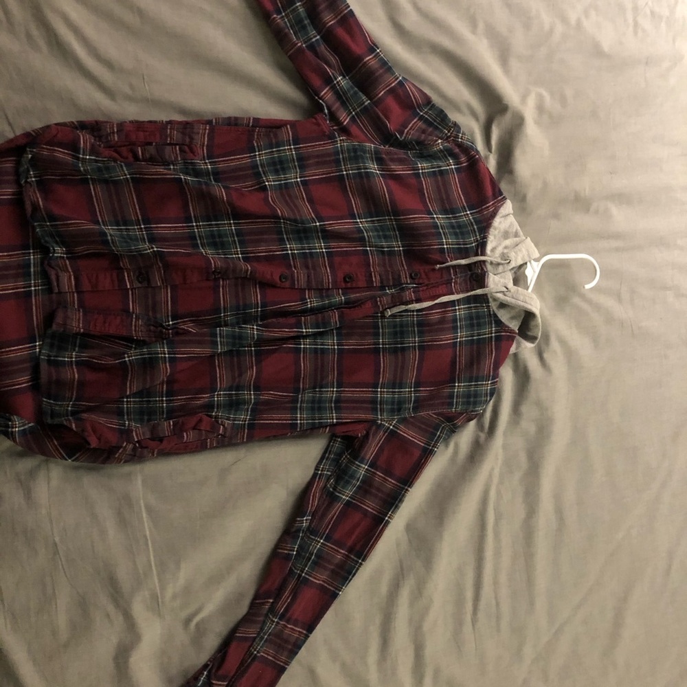 Flannel with hood